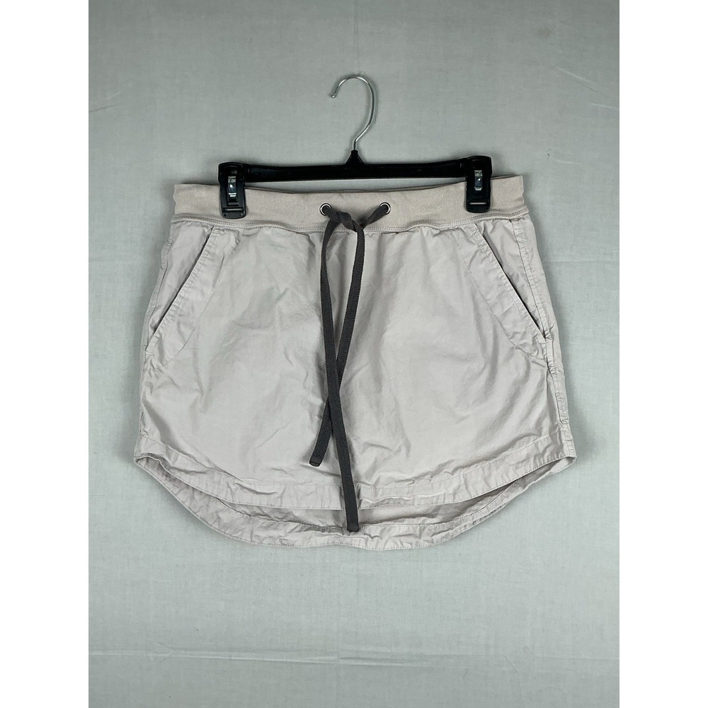 Dylan Womens Skort Beige Drawstring Casual Lightweight Cotton Size S